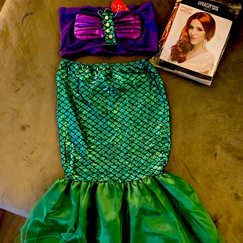 Girls Mermaid Costume - Size 4T/5T